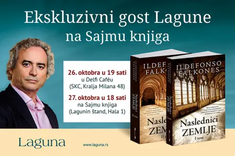 Ildefonso Falkones ekskluzivni gost Lagune na Sajmu knjiga - slika 1