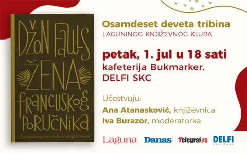 Moderni klasik Džona Faulsa „Žena francuskog poručnika“ tema osamdeset devetog Laguninog književnog kluba - slika 1