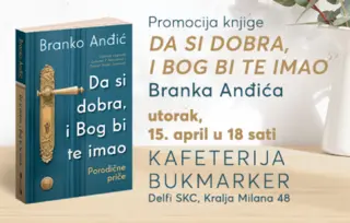 Promocija nove knjige Branka Anđića 15. aprila