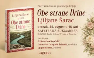 Promocija romana „Obe strane Drine“ Ljiljane Šarac 25. avgusta u knjižari Delfi SKC