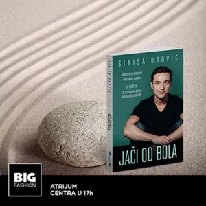 Siniša Ubović potpisuje knjigu „Jači od bola“ 14. januara u Big Fashion šoping centru - slika 1