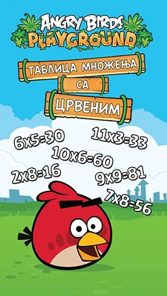 Slika 0 - Angry Birds – Tablica množenja sa Crvenim