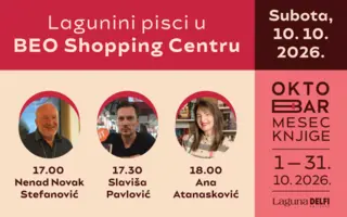 Stefanović, Pavlović i Atanasković 10. oktobra u Laguninoj knjižari u BEO Shopping Centru