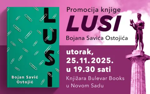 „Lusi“ u knjižari Bulevar Books u Novom Sadu 25. novembra - slika 1