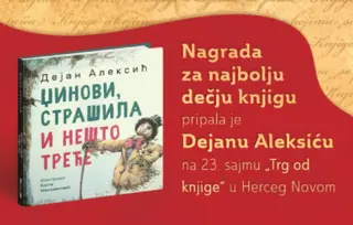 „Džinovi, strašila i Nešto treće“ Dejana Aleksića najbolja knjiga namenjena deci na 23. sajmu „Trg od knjige“ u Herceg Novom