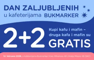 Dan zaljubljenih u kafeterijama Bukmarker uz odličnu akciju