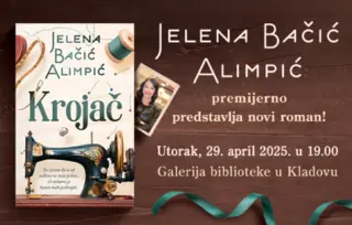 Jelena Bačić Alimpić 29. aprila u Kladovu premijerno predstavlja novi roman!