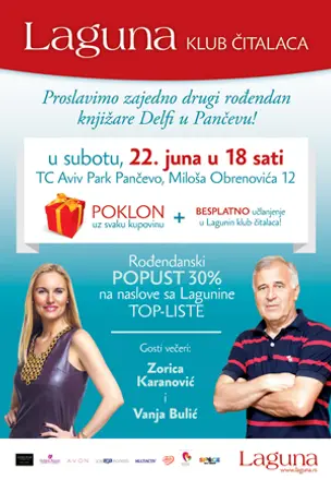 Dođite da zajedno proslavimo drugi rođendan knjižare Delfi u Pančevu - slika 1