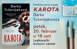 Ninov laureat Darko Tuševljaković predstavlja roman „Karota“ u Leskovcu