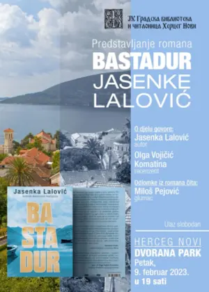 Promocija „Bastadura“ Jasenke Lalović 9. februara u Herceg Novom - slika 1
