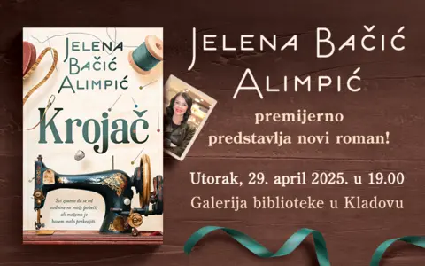 Jelena Bačić Alimpić 29. aprila u Kladovu premijerno predstavlja novi roman! - slika 1