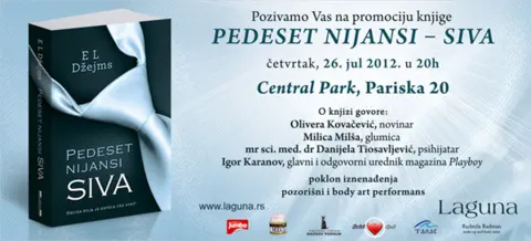 Beogradska promocija knjige „Pedeset nijansi – Siva“ - slika 1
