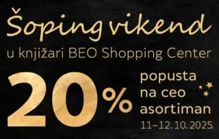 Šoping vikend u Delfi knjižari TC BEO: ceo asortiman snižen 20%
