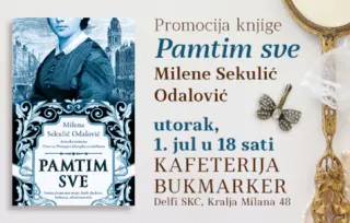 Promocija romana „Pamtim sve“ Milene Sekulić Odalović 1. jula