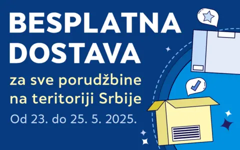 Besplatna isporuka od 23. do 25. maja 2025. preko laguna.rs i delfi.rs - slika 1