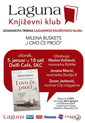 „I ovo će proći“ Milene Buskets – tema Laguninog književnog kluba 5. januara - slika 1