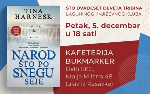 Važnost porodične bliskosti i podrške: tribina o romanu „Narod što po snegu seje“ 5. decembra - slika 1