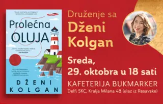 Ekskluzivna gošća Sajma knjiga Dženi Kolgan u knjižari Delfi SKC 29. oktobra