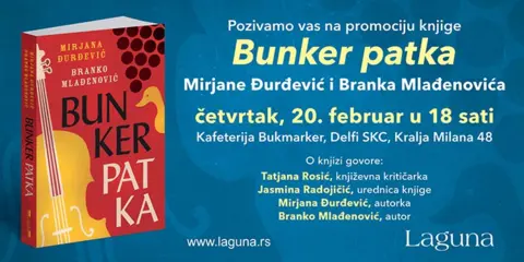 Promocija knjige „Bunker patka“ 20. februara u knjižari Delfi SKC - slika 1