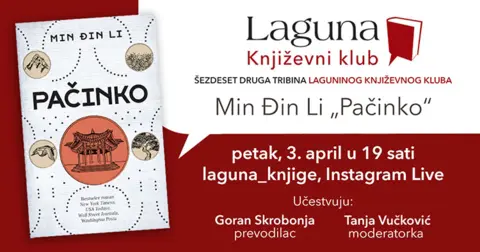 O romanu „Pačinko“ u okviru Laguninog književnog kluba uživo na Instagram profilu Lagune - slika 1
