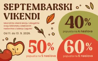 Stiže nova septembarska vikend akcija – popusti do čak 60% na odabrane Lagunine naslove