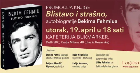 Promocija autobiografije Bekima Fehmiua „Blistavo i strašno“ 19. aprila od 18 sati u knjižari Delfi SKC - slika 1