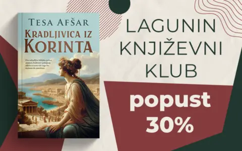 Roman „Kradljivica iz Korinta“ Tese Afšar tema 124. tribine Laguninog književnog kluba - slika 1