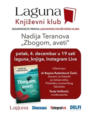 „Zbogom, aveti“ u okviru Laguninog književnog kluba na Instagramu 4. decembra - slika 1