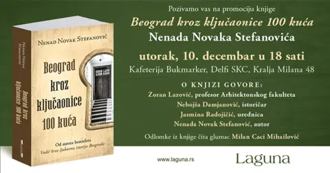 Promocija knjige „Beograd kroz ključaonice 100 kuća“ 10. decembra - slika 1