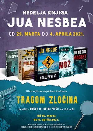 Nagradni konkurs „Tragom zločina“ i Nedelja knjiga Jua Nesbea - slika 1