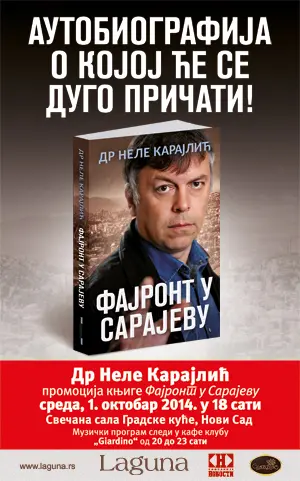 Promocija autobiografije dr Neleta Karajlića „Fajront u Sarajevu“ u Novom Sadu - slika 1