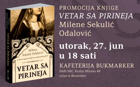 Promocija knjige „Vetar sa Pirineja“ Milene Sekulić Odalović 27. juna - slika 1
