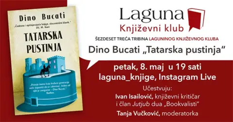 Još jedan Lagunin književni klub na Instagramu – „Tatarska pustinja“ Dina Bucatija - slika 1