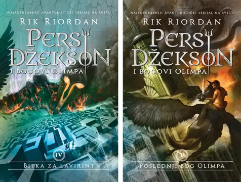 Četvrta i peta knjiga popularnog serijala „Persi Džekson i bogovi Olimpa“ u prodaji - slika 1