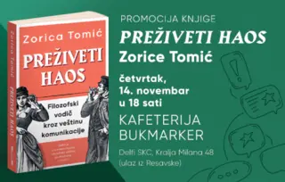 Promocija knjige „Preživeti haos“ Zorice Tomić 14. novembra