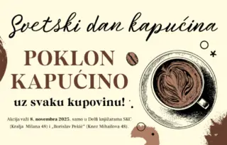 Svetski dan kapućina: uz svaku kupovinu u odabranim knjižarama poklon kafa