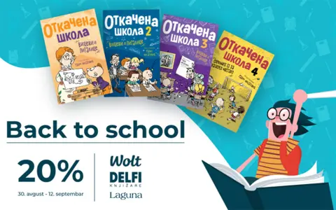 Laguna, Delfi knjižare i kompanija Wolt zajedno u akciji „Back to school“ - slika 1