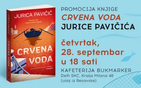 Jurica Pavičić u Beogradu na promociji knjige „Crvena voda“ - slika 1