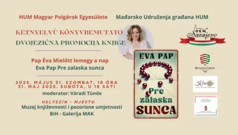 Eva Pap u Sarajevu predstavlja svoj roman „Pre zalaska sunca“ - slika 1