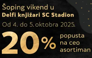 Šoping vikend u knjižari SC Stadion 4. i 5. oktobra: Na celokupan asortiman čak 20% posto