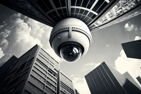 security-surveillance-cameras-monitoring-busy-cityscape-downtown-street-dystopia-concept