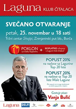 Svečano otvaranje knjižare Delfi u Borči uz gostovanje Vanje Bulića - slika 1