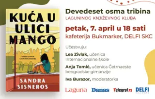 O romanu „Kuća u Ulici Mango“ na Laguninom književnom klubu 7. aprila