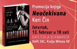 Ljubav i strast u raljama podzemlja: promocija romana „Neočekivana“ Keri Čin 13. februara