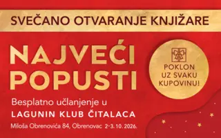 Nova Lagunina knjižara u Obrenovcu: Najveći popusti i poklon uz svaku kupovinu