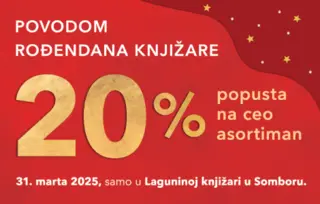 Slavimo rođendan knjižare u Somboru i poklanjamo 20% popusta
