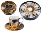 Proizvod Šolje sa tacnom set 6 - Klimt, Kiss with tree