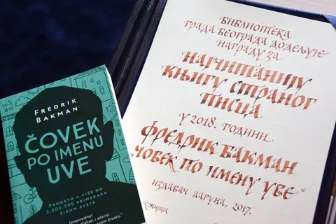 „Čovek po imenu Uve“ – najčitanija knjiga u Biblioteci grada Beograda - slika 1