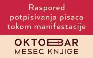 Veliki broj promocija i druženja sa piscima tokom oktobra u Laguni i Delfi knjižarama