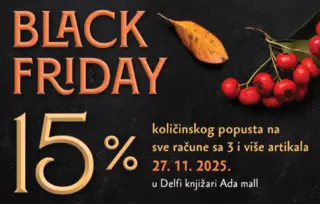 Počinje Black Friday vikend u knjižari TC Ada Mall – popusti već od četvrtka!